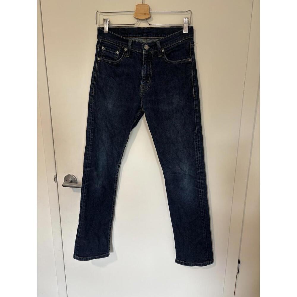 Levi’s 513 Men’s Skinny Jeans 29x30 Dark Wash Blue Denim – Great Condition
